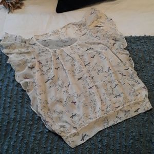 Chiffon Bird Top